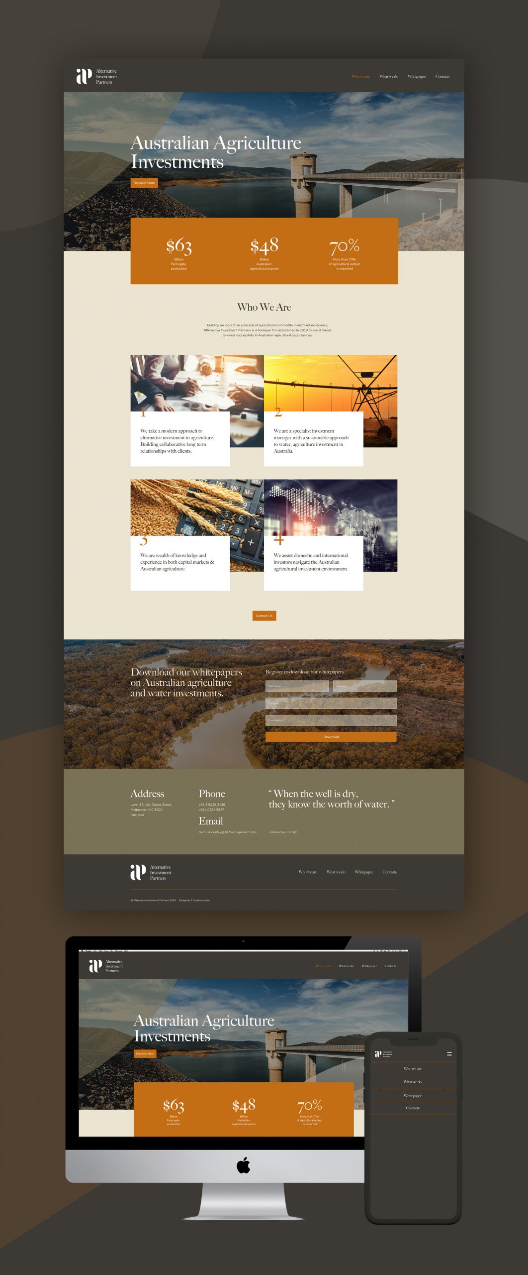 agriculture investment branding by Z Creative Studio Branding & Graphic Design Melbourne