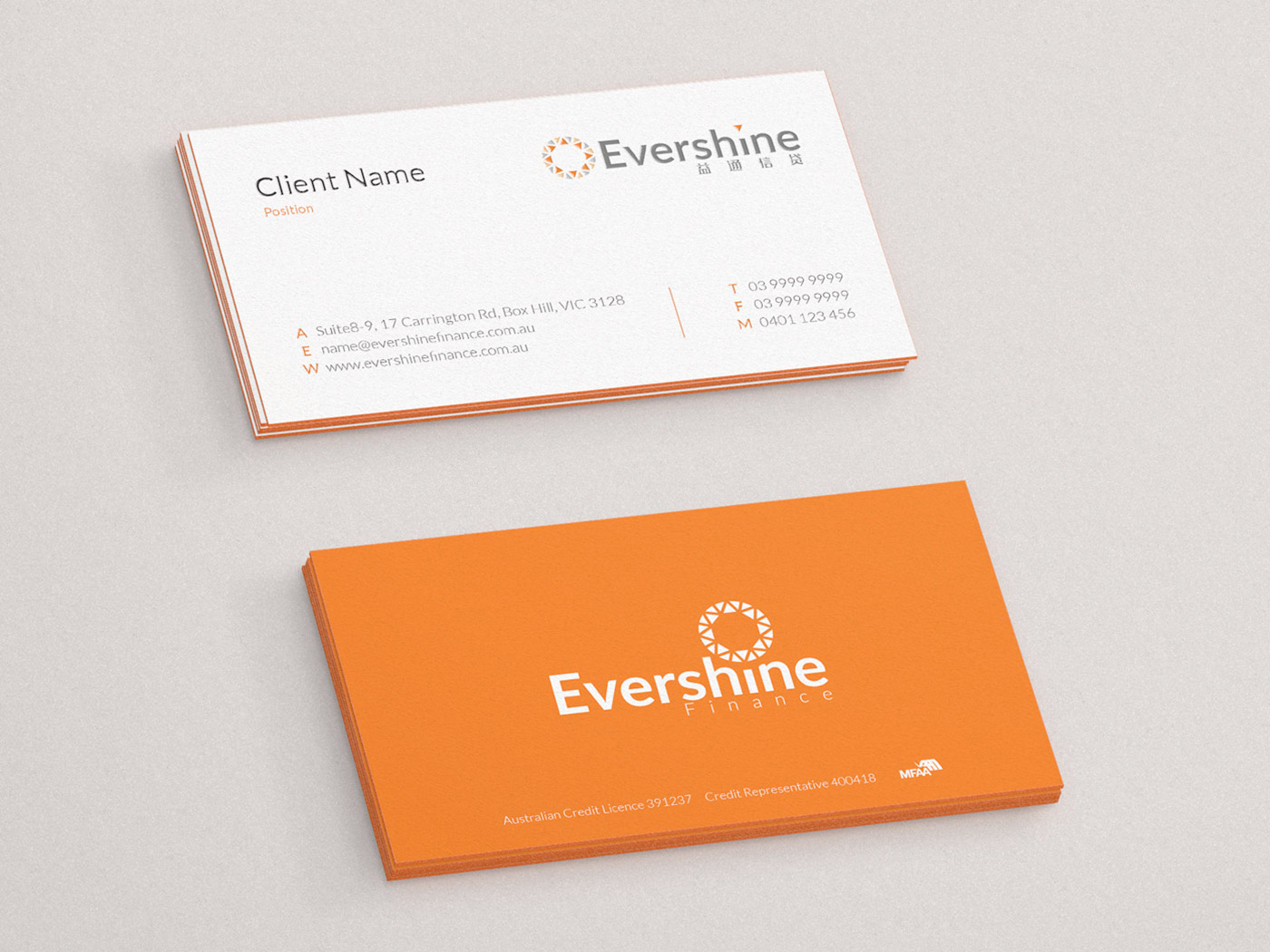 Evershine Finance by Z Creative Studio Branding & Graphic Design Melbourne